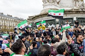 Members Of The Syrian Community Celebrate The Fall Of Syrian President Bashar Al-Assad