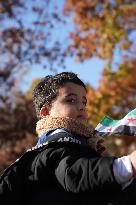 Syrian Opposition Supporters Gather In Lafayette Park Next To The White House To Celebrat The Fall Of Bashar Al-Assad