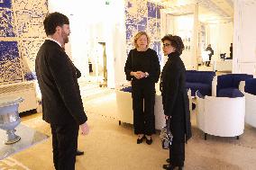 Exclu - Rachida Dati Receives European Culture Ministers - Paris