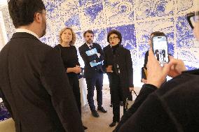 Exclu - Rachida Dati Receives European Culture Ministers - Paris