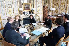 Exclu - Rachida Dati Receives European Culture Ministers - Paris