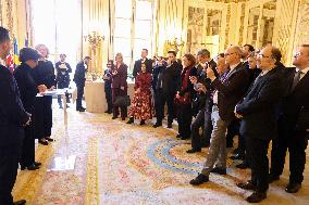 Exclu - Rachida Dati Receives European Culture Ministers - Paris