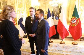 Exclu - Rachida Dati Receives European Culture Ministers - Paris