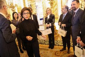 Exclu - Rachida Dati Receives European Culture Ministers - Paris