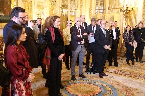 Exclu - Rachida Dati Receives European Culture Ministers - Paris