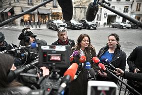 Marine Tondelier Leaves Elysee Palace - Paris