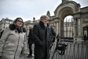 Communist Group Heads Leave Elysee Palace - Paris