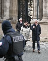 Communist Group Heads Leave Elysee Palace - Paris