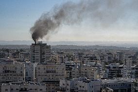 Drone From Yemen Damages Apartment Block - Central Israel