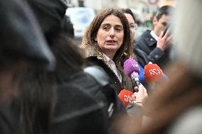 Marine Tondelier Arrives Elysee Palace - Paris