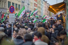 Syrian Opposition Celebrate The End Of Assad Regime - Berlin