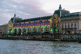 Illumination of The Orsay Museum Facade - Paris