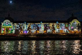 Illumination of The Orsay Museum Facade - Paris