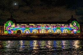 Illumination of The Orsay Museum Facade - Paris