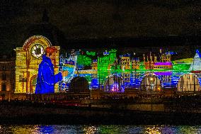 Illumination of The Orsay Museum Facade - Paris