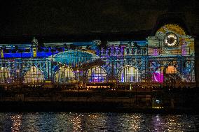 Illumination of The Orsay Museum Facade - Paris