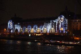 Illumination of The Orsay Museum Facade - Paris