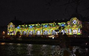 Illumination of The Orsay Museum Facade - Paris