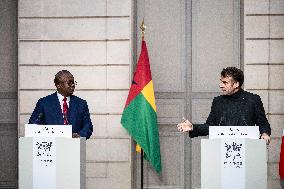 President Macron Meets Guinea-Bissau's President - Paris