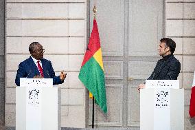 President Macron Meets Guinea-Bissau's President - Paris