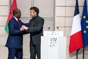 President Macron Meets Guinea-Bissau's President - Paris