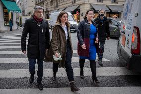 Ecologistes Group Heads Leave Elysee Palace - Paris