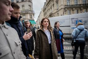 Ecologistes Group Heads Leave Elysee Palace - Paris