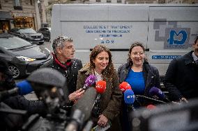 Ecologistes Group Heads Leave Elysee Palace - Paris