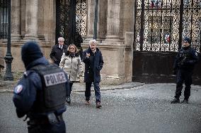 Communist Group Heads Leave Elysee Palace - Paris