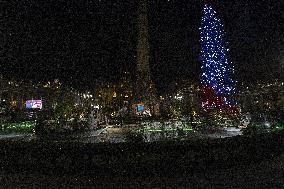 Nativity Scene And Christmas Tree In St. Peter’s Square - Vatican