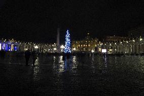 Nativity Scene And Christmas Tree In St. Peter’s Square - Vatican