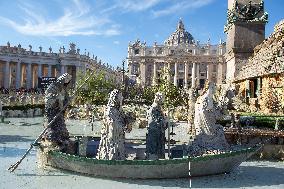 Nativity Scene And Christmas Tree In St. Peter’s Square - Vatican