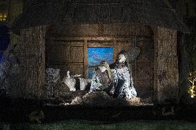 Nativity Scene And Christmas Tree In St. Peter’s Square - Vatican