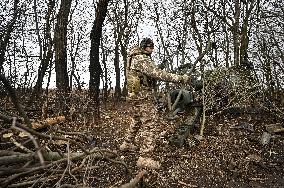 Artillery unit of Ukraines 110th Territorial Defence Brigade in Zaporizhzhia regionArtillery unit of Ukraines 110th Territorial