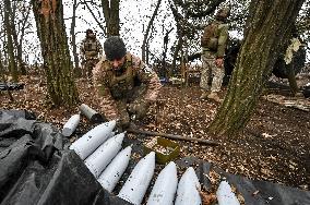 Artillery unit of Ukraines 110th Territorial Defence Brigade in Zaporizhzhia regionArtillery unit of Ukraines 110th Territorial