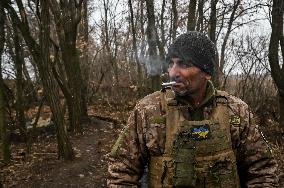 Artillery unit of Ukraines 110th Territorial Defence Brigade in Zaporizhzhia regionArtillery unit of Ukraines 110th Territorial