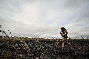 Artillery unit of Ukraines 110th Territorial Defence Brigade in Zaporizhzhia regionArtillery unit of Ukraines 110th Territorial