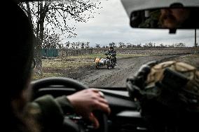 Artillery unit of Ukraines 110th Territorial Defence Brigade in Zaporizhzhia regionArtillery unit of Ukraines 110th Territorial