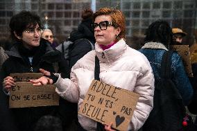 Demonstration in Front of Christophe Ruggia's Trial - Paris