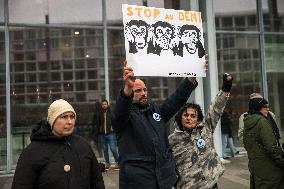 Demonstration in Front of Christophe Ruggia's Trial - Paris