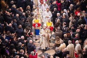 First Mass For The Public Notre-Dame Cathedral - Paris