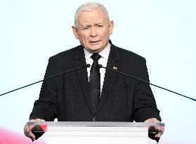 Jaroslaw Kaczynski Press Conference