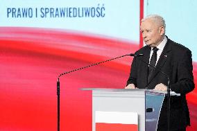 Jaroslaw Kaczynski Press Conference