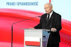 Jaroslaw Kaczynski Press Conference