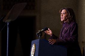 US Vice President Harris delivers remarks at the Tribal Nation’s Summit.