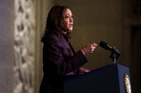 US Vice President Harris delivers remarks at the Tribal Nation’s Summit.