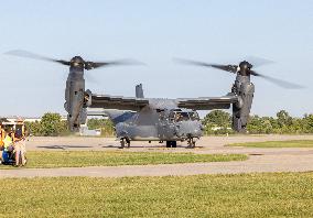 V22 Osprey At EAA Airventure Oshkosh 2022.