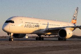 Airbus Cold Weather Test A350 In Milwaukee, Wisconsin.