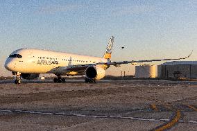 Airbus Cold Weather Test A350 In Milwaukee, Wisconsin.