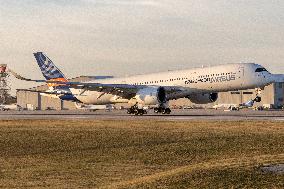 Airbus Cold Weather Test A350 In Milwaukee, Wisconsin.